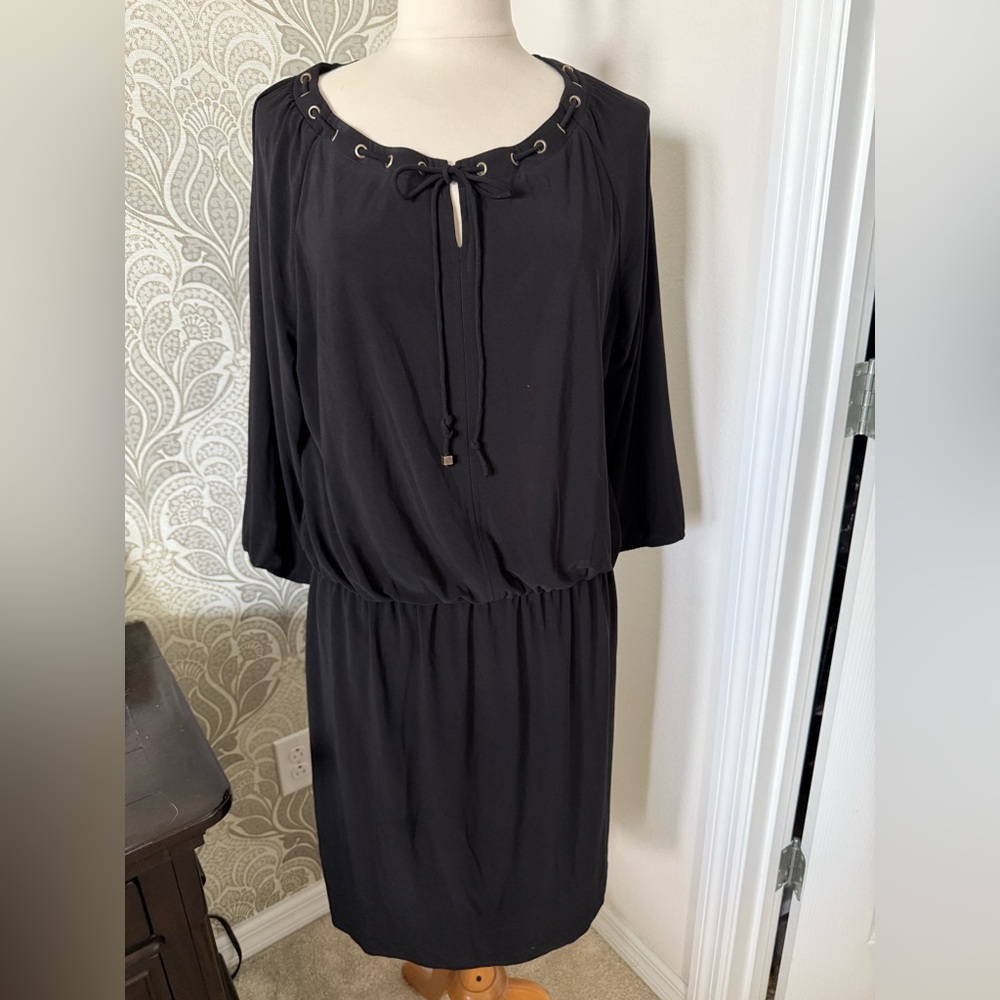 Nine West Black Long Sleeve Dress